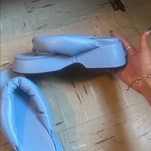 Ganni Blue Platform thong Sandals - Picture 5 of 5